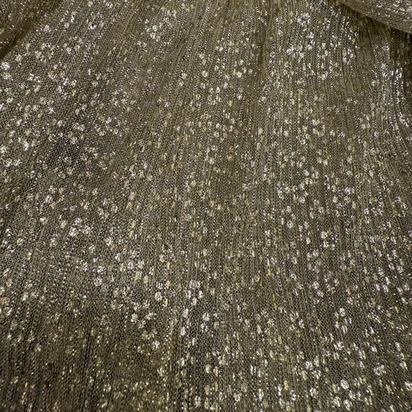 Lilly Pulitzer Faye Dress Size XS Gold Metallic Ruffles NWT - Picture 13 of 15